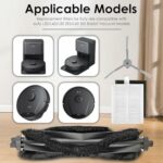 (10 Pack) L60 L50 Replacement Parts Compatible with eufy L60, L60 Hybrid, L60 SES, L50 SES, L50 Series Robot Vacuum, Accessories Kit, 1 Roller Brush, 3 HEPA Filters & Foam Filters, 6 Side Brushes