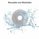 4 Pack Mop Cloth Compatible with Roborock Q Revo/Qrevo S/Qrevo Pro/Qrevo Master/Qrevo Plus/Qrevo Slim Robot Vacuum Cleaner, Spin Cleaning, Microfiber Washable Mop Pad Replacement Accessories
