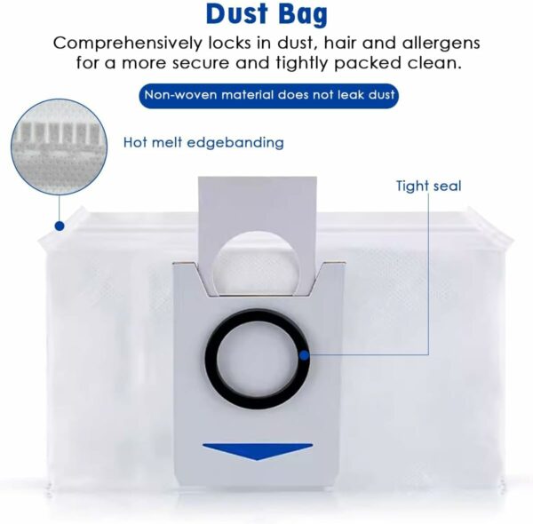 پاکت جارو رباتیک اکووکس مناسب مدل Ecovacs DEEBOT T20/X1/T10 Omni (ارسال 10 الی 15 روز کاری) - تصویر 7