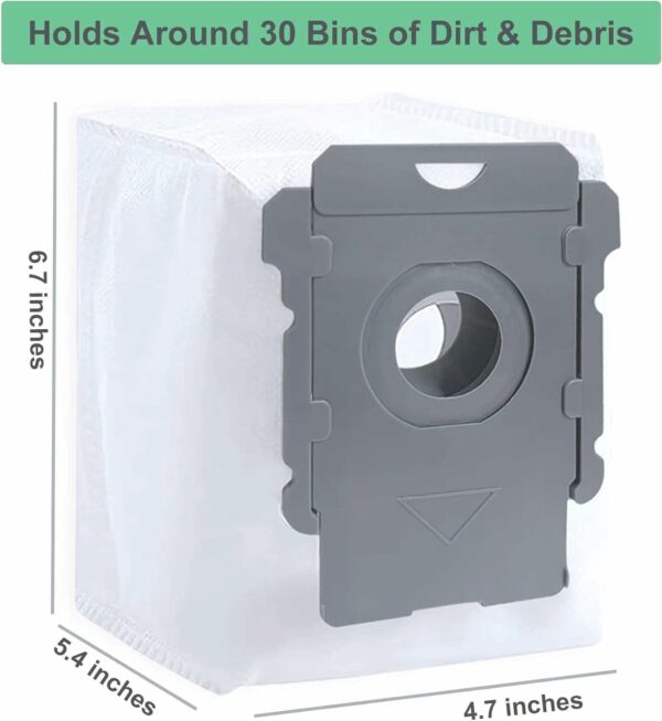 پاکت 6 عددی جارو رباتیک مناسب آی روبات مدل های irobot Roomba Bags i,j&s series (ارسال 10 الی 15 روز کاری) - تصویر 4