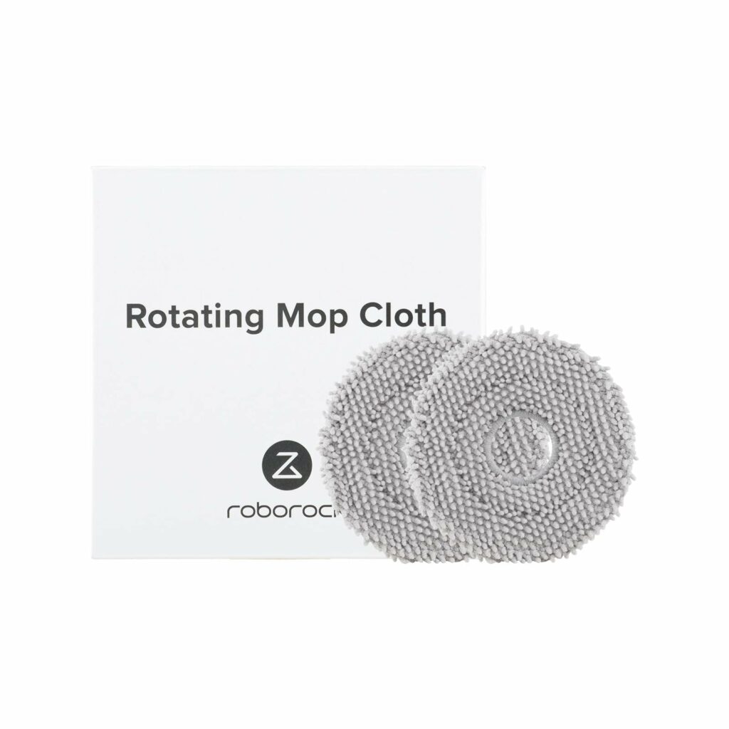 4 Pack Mop Cloth Compatible with Roborock Q Revo/Qrevo S/Qrevo Pro/Qrevo Master/Qrevo Plus/Qrevo Slim Robot Vacuum Cleaner, Spin Cleaning, Microfiber Washable Mop Pad Replacement Accessories