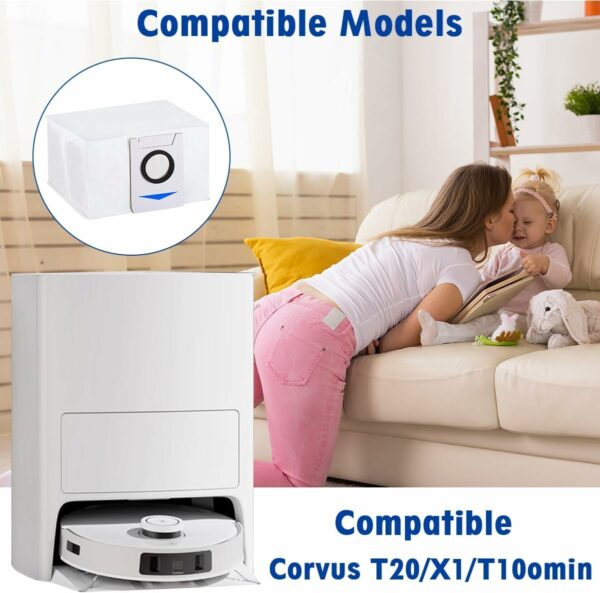 پاکت جارو رباتیک اکووکس مناسب مدل Ecovacs DEEBOT T20/X1/T10 Omni (ارسال 10 الی 15 روز کاری) - تصویر 4