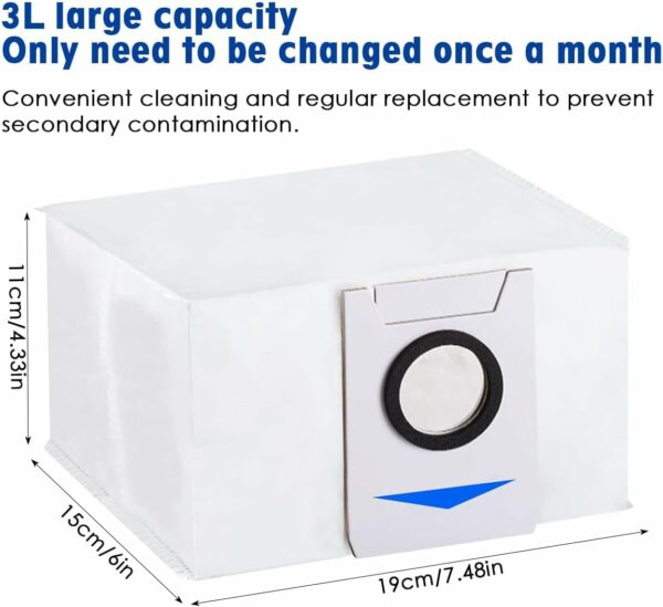 پاکت جارو رباتیک اکووکس مناسب مدل Ecovacs DEEBOT T20/X1/T10 Omni (ارسال 10 الی 15 روز کاری) - تصویر 3