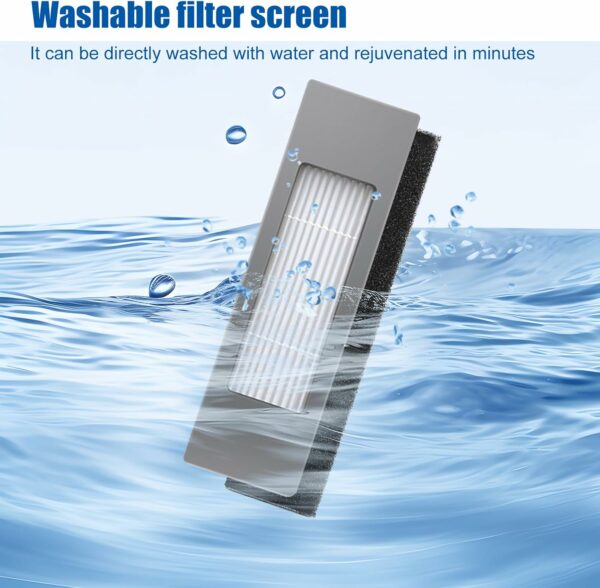 فیلتر جارو رباتیک مناسب اکووکس مدل ECOVACS Deebot Ozmo T8 T8+ T8 Aivi T8 AIVI+ T8 MAX T9+ T5 N8+ / N8+ N8 Pro N8 Pro + / N8 Pro+ N10 + N7 OZMO 920 950 for Yeedi Vac 2 Pro Vac Max Vac Station Vacuums (ارسال 10 الی 15 روز کاری) - تصویر 5