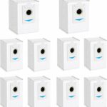 VIEWALL 10 Pack Dust Bags Compatible for ECOVACS DEEBOT T30S / X2 OMNI / X5 OMNI Vacuum Robot Vacuums and Auto-Empty Docks(Not for T30S COMBO)