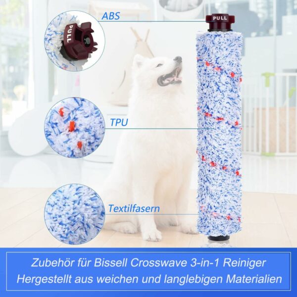 براش رول و فیلتر مناسب بیسل مدل Bissell Crosswave 3-in-1 Multi-Surface Brush Roll Pet for 1866 1785 2052 1713 2225N Vacuum Cleaner (ارسال 10 تا 15 روز کاری) - تصویر 8