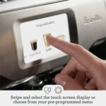 Breville the Barista Touch 1680 وات دستگاه اسپرسو BES880BTR ، سیاه ، BES880 (نسخه بین المللی)