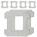 Pack of 6 Cleaning Pads for Ecovacs Winbot W1 / W1 Pro W2 / W2 Omni Replacement Wipes for Ecovacs Cleaner Window Cleaning Robot Replacement Cleaning Cloth for Ecovacs Winbot Microfibre Wipes