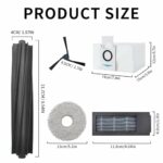 پک اکسسوری 17 عددی جارو رباتیک اکووکس مناسب مدل ECOVACS DEEBOT X2 Omni (ارسال 10الی15روز کاری)