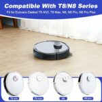 مخزن آب جارو رباتیک اکووکس مناسب مدل ECOVACS Deebot T8, T8 Aivi, T8 Max, N8, N8 Pro, N8 Pro Plus, T9, T5 Sweeper Robot Vacuum Cleaner (ارسال 10 الی 15 روز کاری)