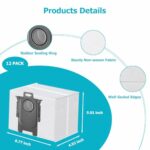 12 Pack Dust Bag for Roborock S8 Pro Ultra, S8+, Q7 Max+, Q8 Max+, Q5 Max+, Q5+, Q5 Pro+, S7 Max Ultra, S7 MaxV Ultra, Vacuum Cleaner,3L Large Capacity Disposable Bag