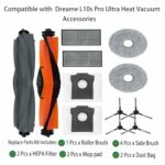 اکسسوری 12 عددی جارو رباتیک مناسب شیائومی دریم مدل های Dreame L10s Pro Ultra Heat Robot Vacuum ( ارسال 10 الی 15 روز کاری )