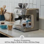 Breville the Barista Touch 1680 وات دستگاه اسپرسو BES880BTR ، سیاه ، BES880 (نسخه بین المللی)