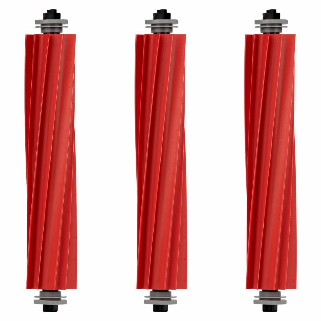 (2 pieces) Roller Brushes Rubber Main Brush Replacement Parts for Roborock S7 S7+ S7 MaxV S7 MaxV Plus S7 MaxV Ultra Q7 Q7+ Q7 Max Q7 Max+ Replacement Accessory Kit (Rubber Roller Brush)))
