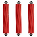 (2 pieces) Roller Brushes Rubber Main Brush Replacement Parts for Roborock S7 S7+ S7 MaxV S7 MaxV Plus S7 MaxV Ultra Q7 Q7+ Q7 Max Q7 Max+ Replacement Accessory Kit (Rubber Roller Brush)))