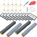 Loveco Replacement Accessory Kit for iRobot Roomba 800 Series 850 860 861 866 870 880 890 900 Series 960 980,10 Filter,10 Side Brush,2 Tangle-Free Debris Extractor,1 Brush Cleaning Tool