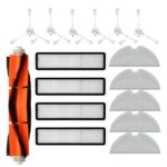 Accessory Set for Dreame D9, D9 Max, L10 Pro Vacuum Cleaner Parts, Includes 1 Main Brush, 6 Side Brushes, 4 Filters, 5 Wipes, For Dreame D9 Replacement Parts Accessories