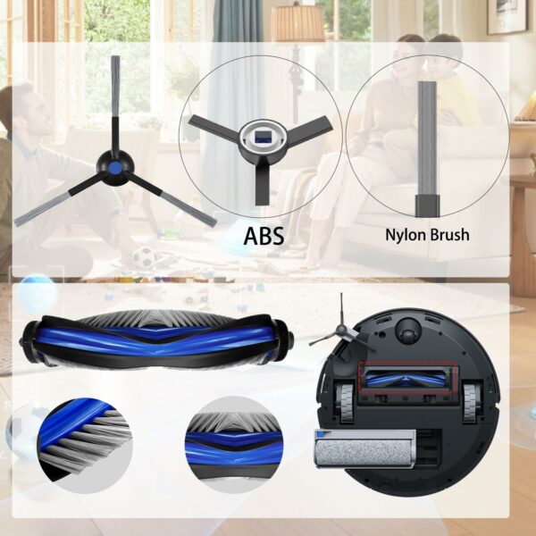 پک اکسسوری جارو رباتیک اکووکس مناسب مدل ECOVACS DEEBOT T50 Series T50 PRO/T50 Max Vacuum and Mop Accessories Kit (ارسال 10 الی 25 روز کاری) - تصویر 6