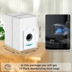 پاکت جارو رباتیک 10 عددی مناسب اکووکس مدل های  کومبو ECOVACS DEEBOT T30S Combo and X2 Combo Robot Vacuum Cleaner (ارسال 25 الی 30 روز کاری) - تصویر 4
