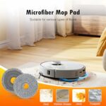 28 Pack Replacement Accessories for Roborock Qrevo Curv/Curv S5X/Qrevo Edge/Edge S5A/Qrevo S5V Robot Vacuum, 2 Pairs Mainbrush 4 Filter 6 Dust Bags 6 Mop Pad 6 Sidebrush 1 Cleaning Brush 1 Screwdriver