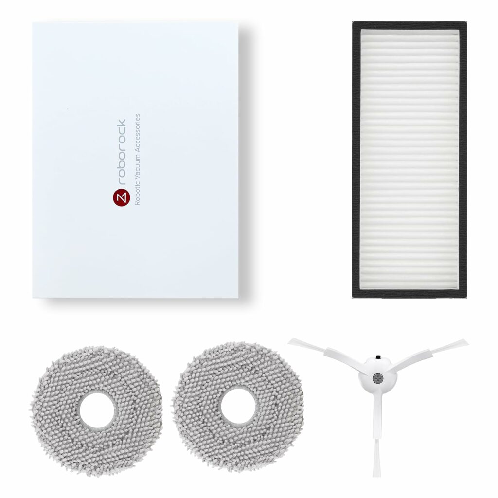 roborock S8 Kit original Accessory Qrevo Set, with Mops, HEPA Filter and black Side Brush for Qrevo MaxV/Qrevo S/Qrevo Pro Robot Vacuum Cleaner