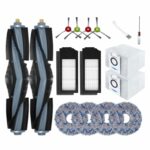 LeadCon 16 Pack X1 Accessories Kit Compatible with Ecovacs Deebot X1 Omni X1 Turbo Vacuum Cleaner, 2 Main Brush, 2 HEPA Filters, 2 Dust Bags 4 Sidebrushes, 4 Mop Pads, Clean Brush and Screwdriver