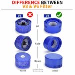 Unikstone 6 Pack Vacuum Filter Replacement Kit for Dyson V8+, V8, V7 Absolute Animal Motorhead Vacuums, 3 HEPA Post Filter & 3 Pre Filter, Replaces Part # 965661-01 & 967478-01