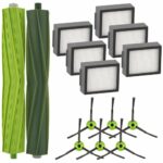 LemonRunRun (14 Pack) Combo i5 Replacement Parts Compatible with iRobot Roomba Combo i5, Combo i5+, Combo j5, Combo j5+ Robot Vacuum Cleaner, 2 Roller Brushes, 6 HEPA Filters, 6 Side Brushes