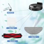 Jegehoyo Accessory Sets for Roborock Q7 L5 / Q7 L5+ / Q7 M5 / Q7 M5+ Robot Vacuum Cleaner, Replacement Parts Accessories with 1 Main Brush, 2 Filters, 6 Side Brushes, 4 Wipes Pads, 1 Cleaning Brush