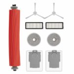 (9 Pack) QRevo S Replacement Parts Compatible with Roborock Qrevo S, Qrevo Pro, Qrevo MaxV, QRevo Plus Robot Vacuum, 1 Roller Brush, 2 White Side Brushes, 2 Dust Bags, 2 HEPA Filters, 2 Mop Pads