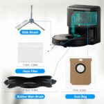 Fixbetter Accessory Kit for Eufy Clean L60/ L60 SES/ L50/ L50 SES/ L60 Hybrid Robot Vacuum Cleaner Replacement Parts, 1 Main Roller Brush + 4 Side Brushes + 4 Filters + 4 Dust Bags + 1 Cleaning Brush