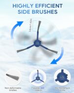 ZaKaBox Accessories for Eufy C20 Omni Robot Vacuum, Replacement Kit, 6 Dust Bags, 4 Mop Wipes, 4 Filters, 1 Main Brushes, 6 Side Brushes, 1 Screwdrivers, 1 Brush