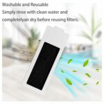 Jpbaisqic Replacement Parts Compatible with ECOVACS DEEBOT T20 Omni Robot Vacuum Cleaner Accessories，1 Main Brush Roller 4 Side Brushes 2 Hepa Filters 4 Mop Pads 3 Carbon Dust Bags