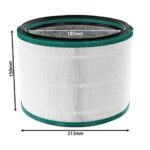 SPARES2GO Hepa Filter compatible with Dyson DP01 DP03 HP00 HP02 Pure Cool Fan Air Purifier