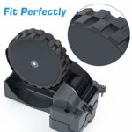 UOMTREO 4-Piece Tyres for iRobot Roomba Wheels, Non-Slip Wheel Tyre Replacement, Easy Installation Wheel Tyres Compatible with iRobot Roomba 500, 600, 700, 800, 900, e and i Series Models