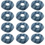 GMHLLES 12 Pack Mop Pads Compatible with Eufy Washable and Reusable Soft Mopping Pad Accessories for Eufy X10 Pro Omni for Eufy X9 Pro Robot Vacuums