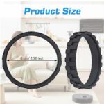 UOMTREO 4-Piece Tyres for iRobot Roomba Wheels, Non-Slip Wheel Tyre Replacement, Easy Installation Wheel Tyres Compatible with iRobot Roomba 500, 600, 700, 800, 900, e and i Series Models
