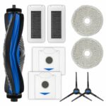 (9 Pack) N30 Omni Replacement Parts Compatible with ECOVACS DEEBOT N30 Omni/ N30 Pro Omni Robot Vacuum Cleaner, 1 Roller Brush, 2 Side Brushes, 2 Dust Bags, 2 HEPA Filters, 2 Mop Pads, Accessories Kit
