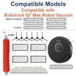 Feilifan 16 PCS Accessories Kit for Roborock Q7 Max Robot Vacuum Cleaner, Replacement Parts Main Brush, Side Brush, Washable Filter, Mop Cloths