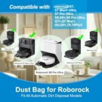 Defsedar 8 Pack Dust Bags Compatible with Roborock S7,S7 MaxV UItra,S7ProUItra,S8,S8+,S8 Pro UItra,Q7+,Q7 Max+,Q5,Q5+,T8,T8PluS Robot Vacuum,3 L Large Capacity Disposable Bag Accessories Set