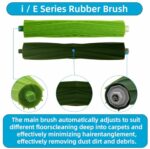 i E Series Replacement for iRobot Roomba i1 i3 i3+ i4 i5 j5 i6 i6+ i7 i7+ i8 i8+, E5 E6 E7, Rubber Brush/Side Brush/Filter Vacuum Cleaner Parts