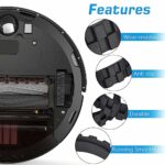 UOMTREO 4-Piece Tyres for iRobot Roomba Wheels, Non-Slip Wheel Tyre Replacement, Easy Installation Wheel Tyres Compatible with iRobot Roomba 500, 600, 700, 800, 900, e and i Series Models