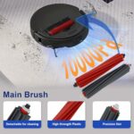 Feilifan 23 Pieces Accessories Kit for Roborock Qrevo Master/Qrevo Slim Robot Vacuum Cleaner Replacement Parts Main Brush Side Brush Washable Filter Wipes Dust Bags