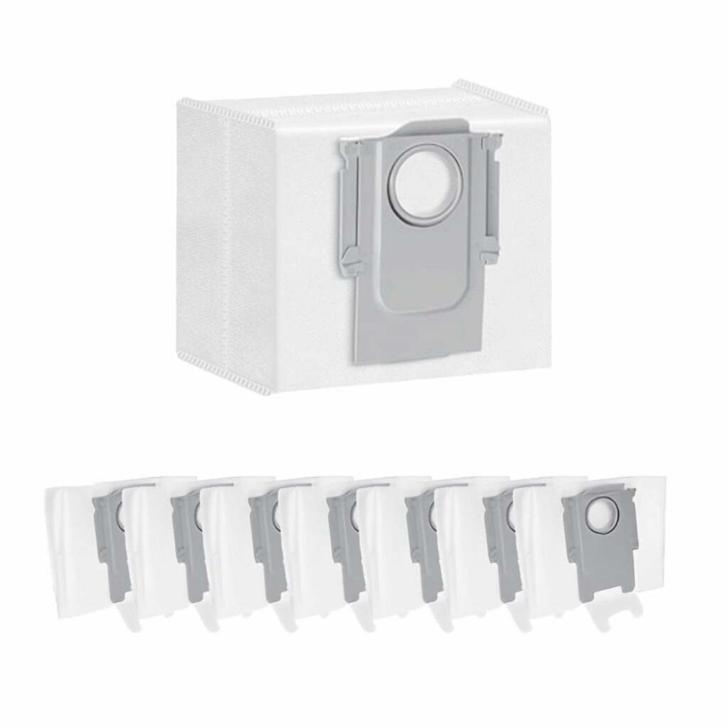 Defsedar 8 Pack Dust Bags Compatible with Roborock S7,S7 MaxV UItra,S7ProUItra,S8,S8+,S8 Pro UItra,Q7+,Q7 Max+,Q5,Q5+,T8,T8PluS Robot Vacuum,3 L Large Capacity Disposable Bag Accessories Set