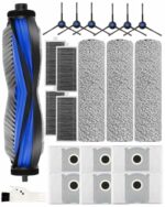 21-piece accessory set for Ecovacs Deebot X8, X8 PRO Omni: includes 6x dust bags, 4x HEPA filters, 6x side brushes, 3x roller mops, main and cleaning brush, compatible with X8 & X8 PRO