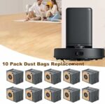 NIVMOWN 10 PACK Replacement Dust Bags Compatible with Eufy Clean X8 Pro/eufy X10 Pro Omni Self-Empty Station Vacuum Bag, 4-Layer Replcement Bags Spare Parts Accessory