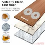 (9 Pieces) M12 Pro+ Replacement Parts Compatible with ECOVACS DEEBOT T30 Omni/ T30 Pro Omni/Yeedi M12 Pro+ Robot Vacuum, 1 Roller Brush, 2 Side Brushes, 2 HEPA Filters, 2 Dust Bags, 2 Mop Pads
