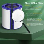 Unikstone HEPA Filter Replacement for Dyson Fan TP06 HP06 PH01 PH02 HP07 TP07 HP09 TP09 360° Combi Glass Purifying Fans Air Purifier, Part # 970341-01