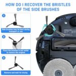 Nuo desire 22-Piece Accessory Set for Dreame X40 Ultra Robot Vacuum Cleaner, Replacement Parts for Dreame X40 Ultra Complete with 1 x Main Brush, 2 x Filters, 6 x Edge Brushes, 6 x Cloths, 6 x Dust