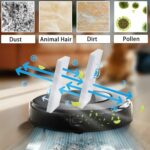 Geoviizon 19-Piece Accessory Set for eufy Omni C20 Robot Vacuum Cleaner, 1 x Main Brush 4 x Side Brushes 5 x Mop Mop Pad 4 x Dust Bags 5 x Filters, Robot Vacuum Cleaner Replacement Parts Accessories